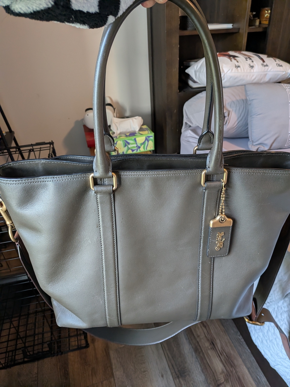 Coach Metropolitan 1941 Army Green Tote Glovetanned Leather